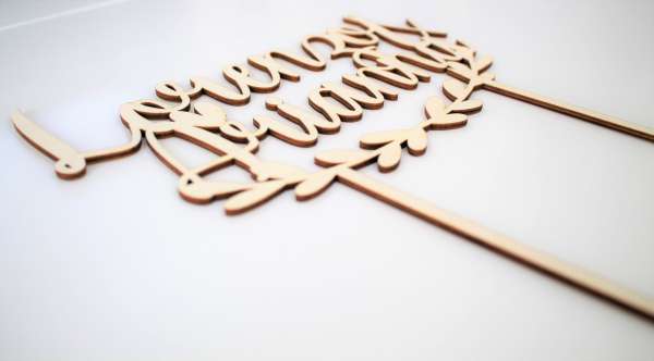 cake topper matrimonio ecofrendly
